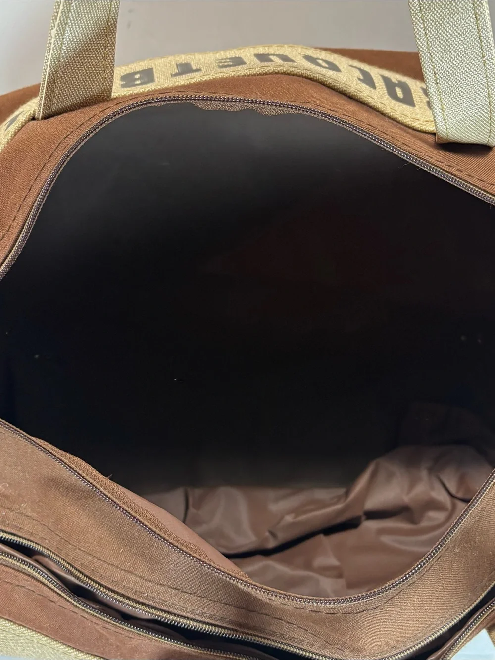 Vintage LEACH Racquetball Bag Racquet Racket Ball Brown Canvas Duffle 1970’s